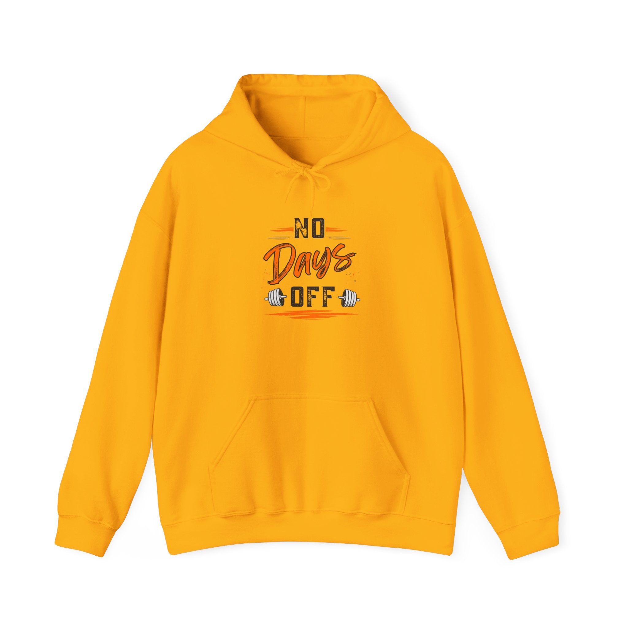 No Days Off | Heavy Hooded Sweatshirt