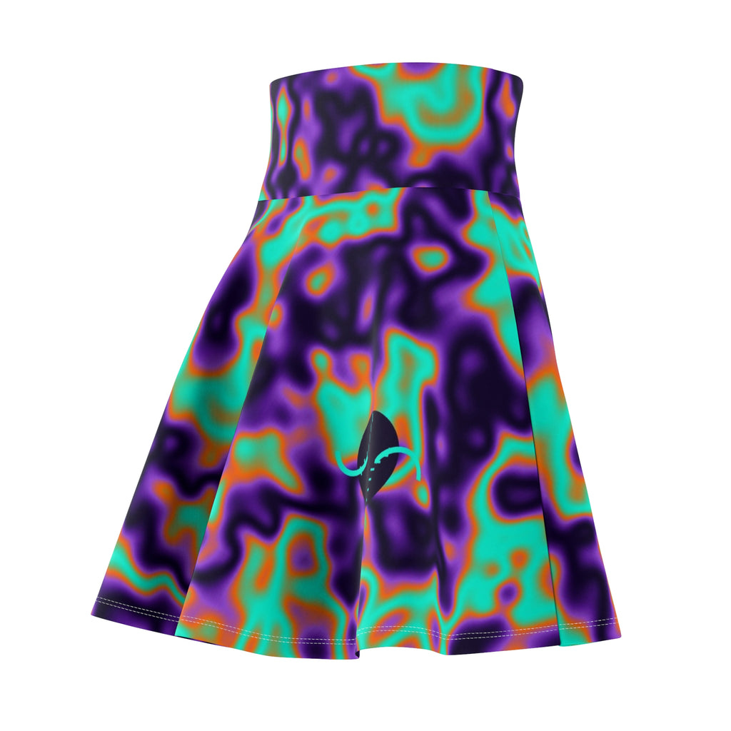 Baseball & Softball Galaxy Glow Marble Flow Women's Athletic Skater Skirt
