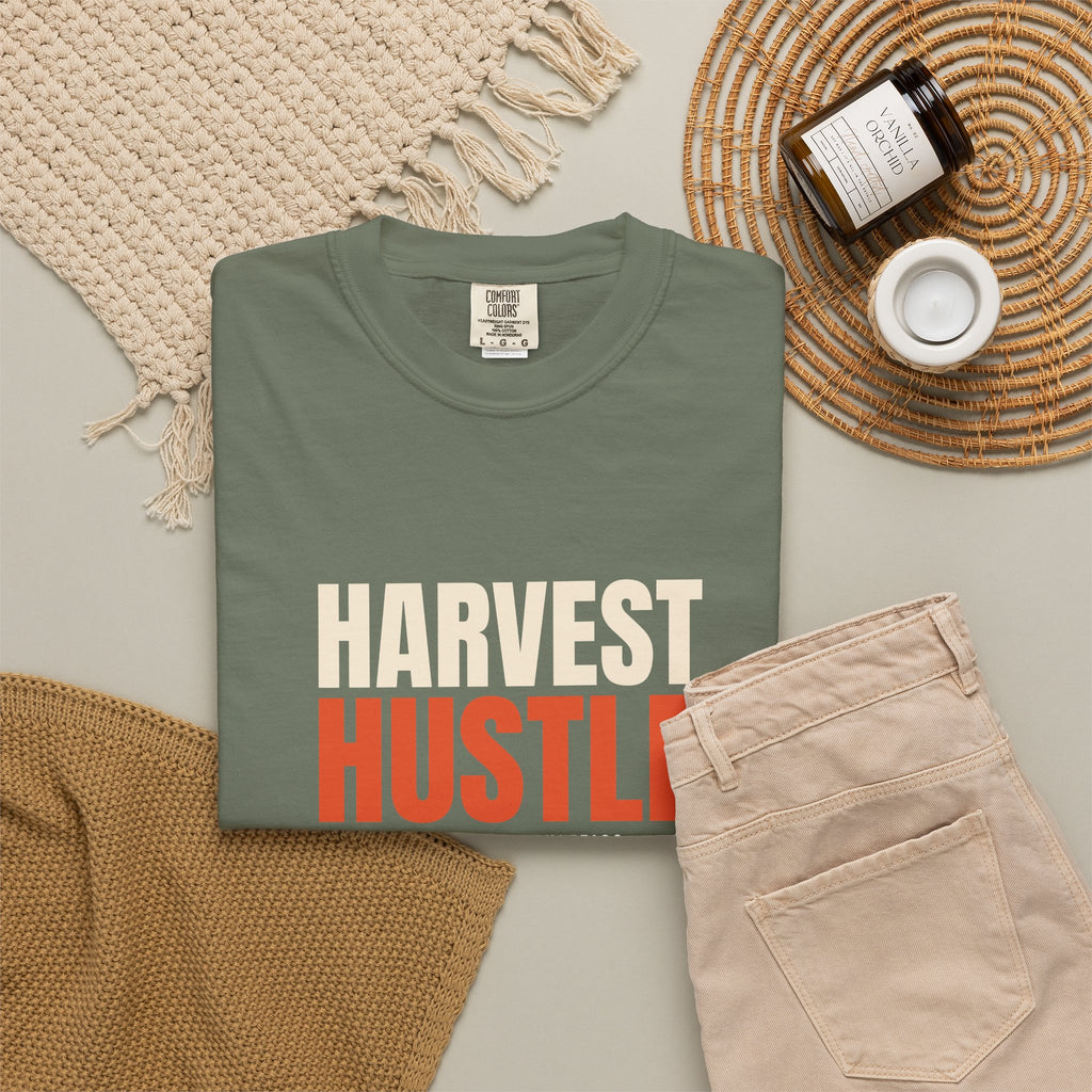 Harvest Hustle | Women's Garment-Dyed Graphic Tee