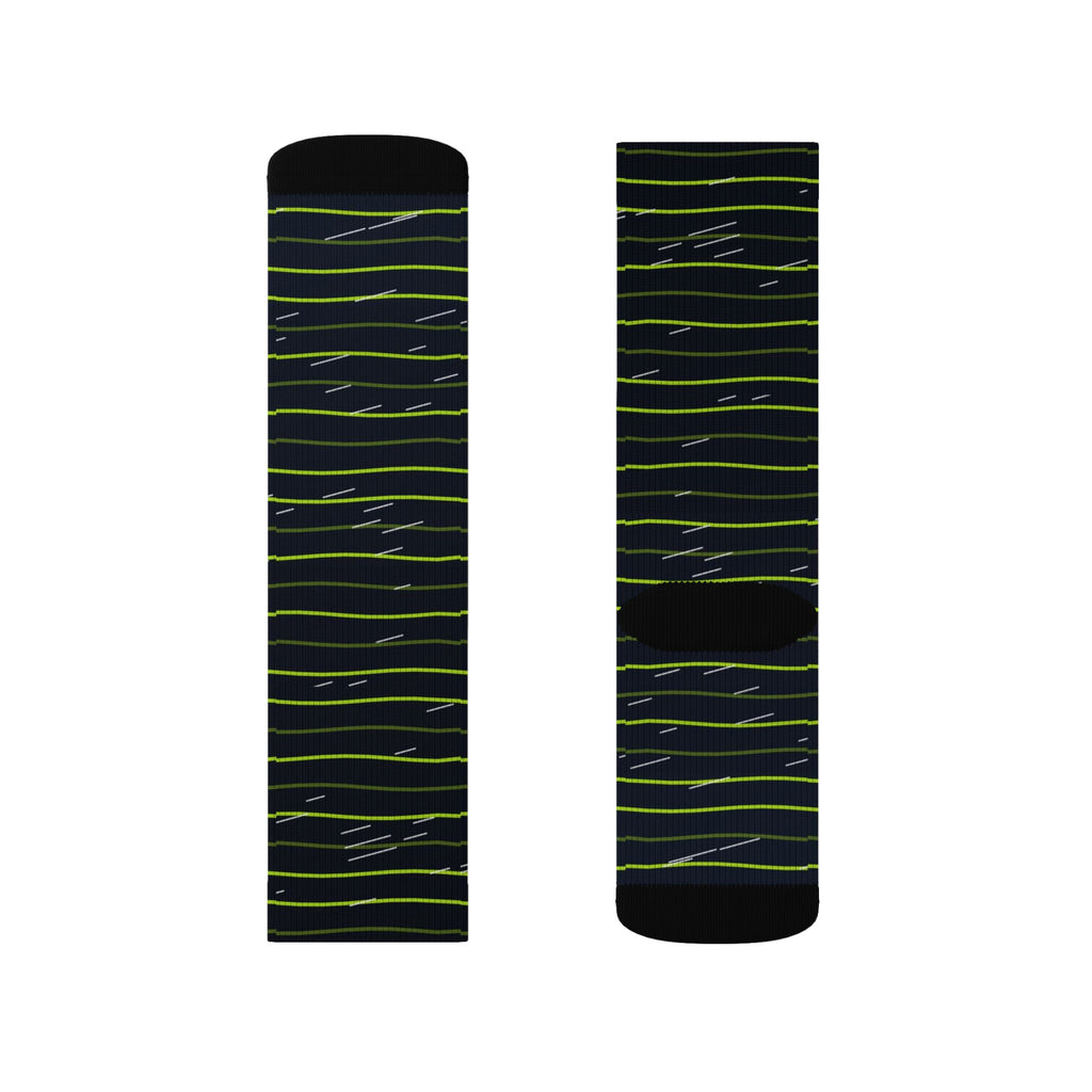 Running Volt Night Pace Lanes Athletic Crew Socks