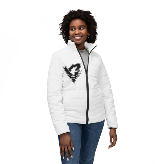 Vantacore Athletics Women’s Puffer Jacket — Logo Quilted Winter Coat