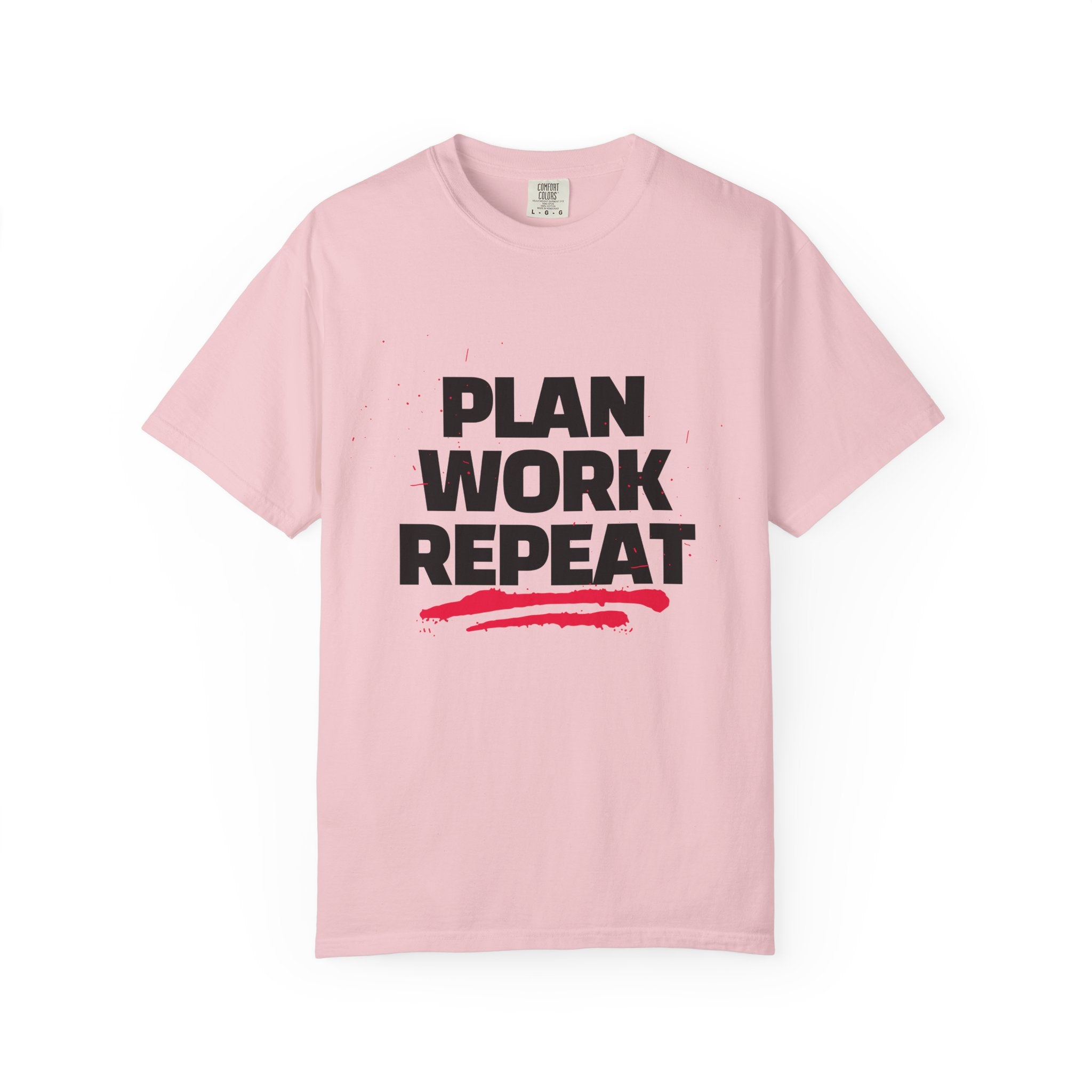 Plan Work Repeat | Motivational Graphic Tee