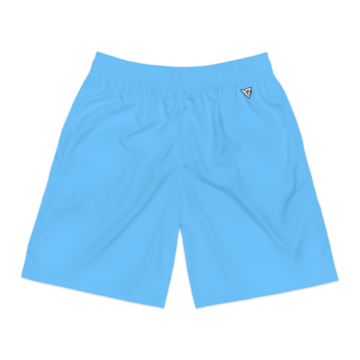 Vantacore Solid Sky Blue Men's Athletic Shorts with Pockets