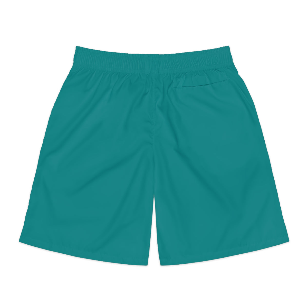 Vantacore Solid Teal Men's Athletic Shorts with Pockets