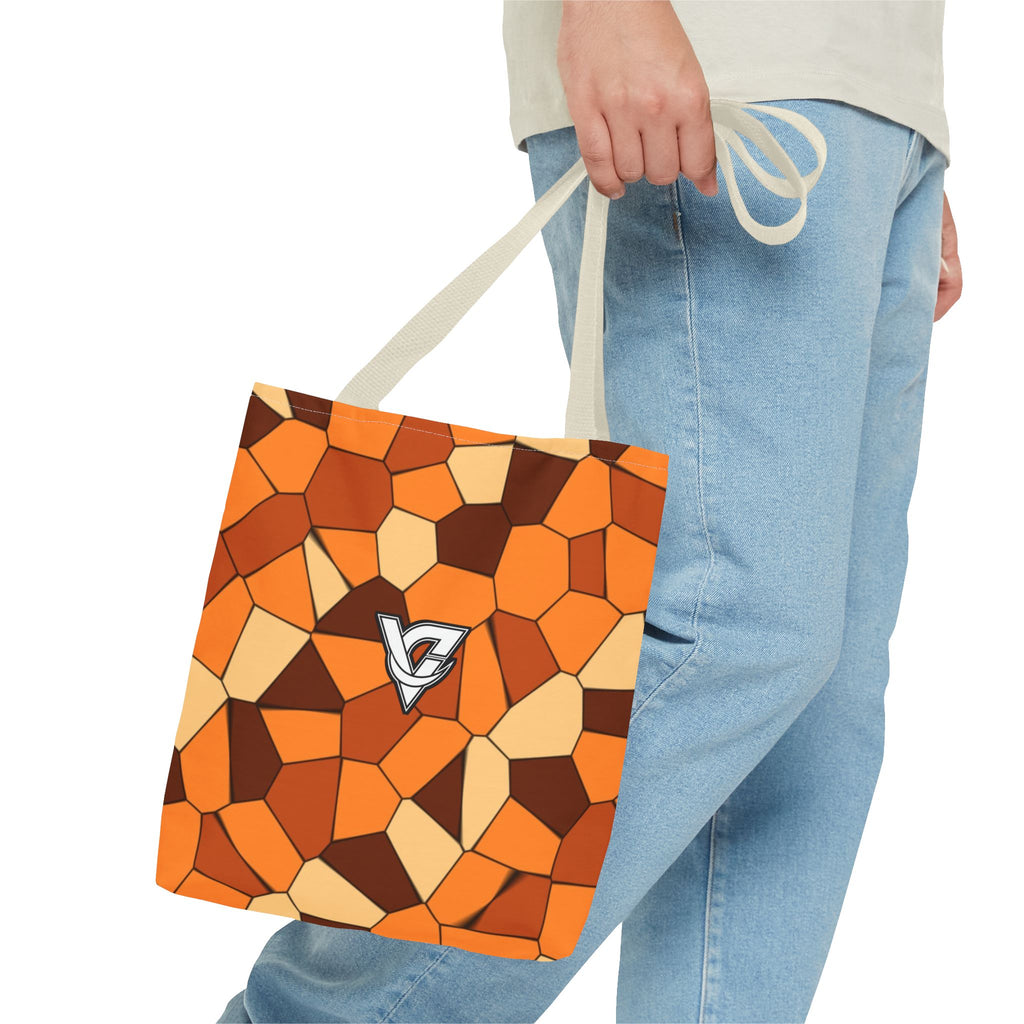 Pumpkin Mosaic Tote Bag — All-Over Print Gym & Everyday Tote