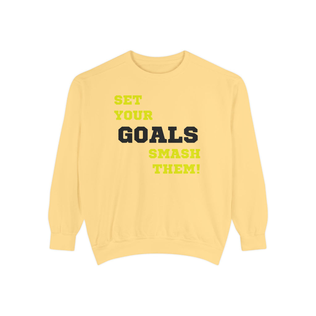 Set Goals Motivational Crewneck Sweatshirt by Vantacore Athletics, view 3