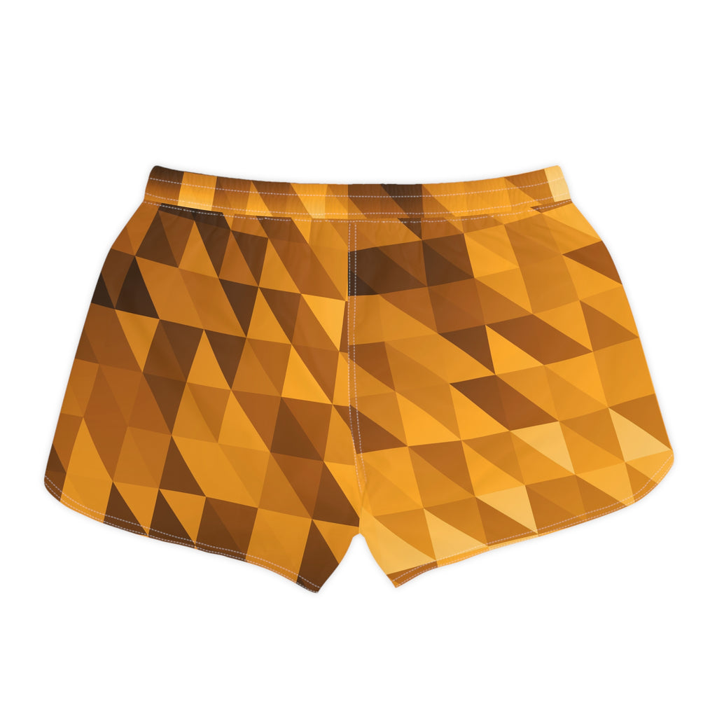 Women's Multipurpose Athletic Shorts with Pockets | Amber Low-Poly