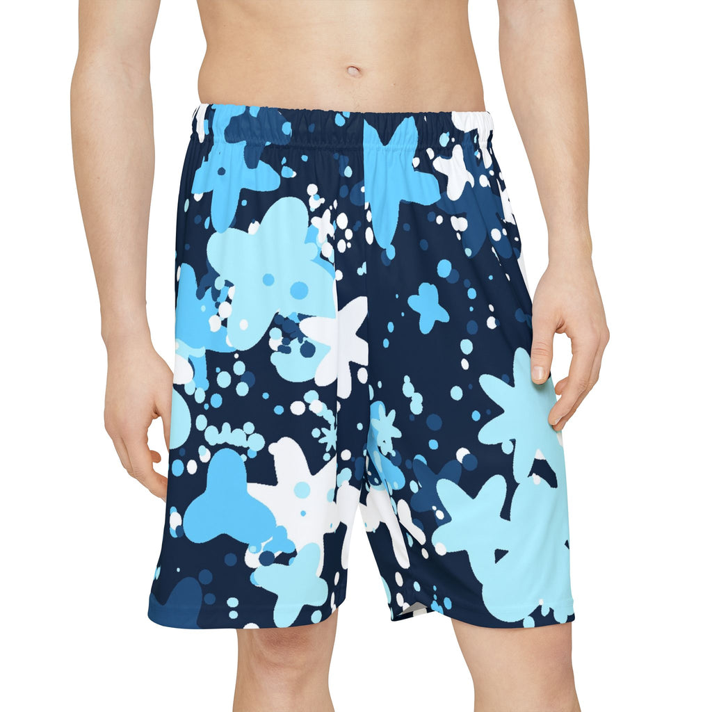 Men's Arctic Splatter Athletic Sports Shorts