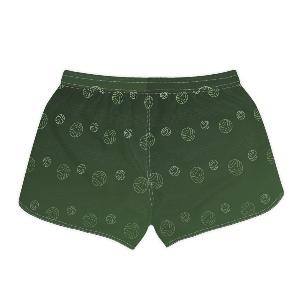 Volleyball Forest Camo Spike Panel Women's Athletic Shorts with Pockets