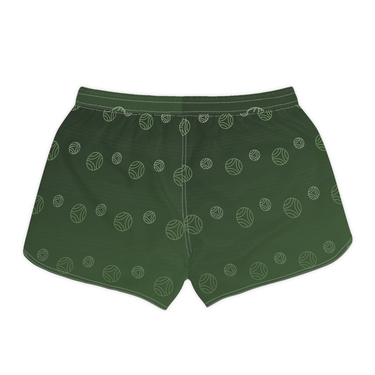 Volleyball Forest Camo Spike Panel Women's Athletic Shorts with Pockets