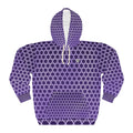 Lilac Hex Grid Women's Pullover Hoodie