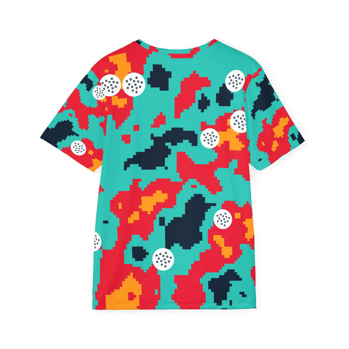 Golf Aqua Volt Pixel Camo Men's Sports Jersey
