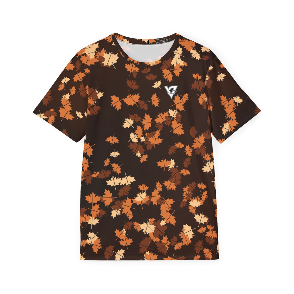 Copper Falling Leaves Multipurpose Athletic Shirt