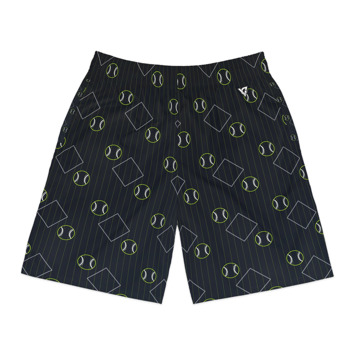 Baseball & Softball Volt Night Diamond Stitch Men's Athletic Shorts with Pockets