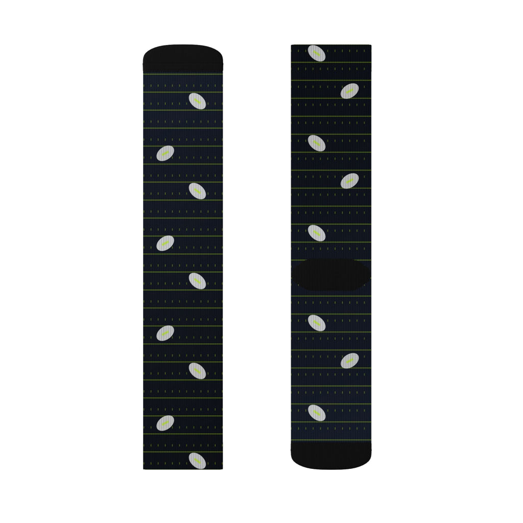 Football Volt Night Gridiron Athletic Crew Socks