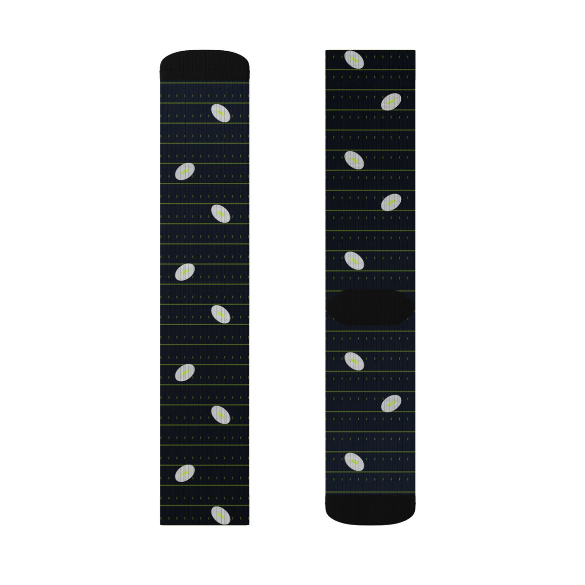 Football Volt Night Gridiron Athletic Crew Socks