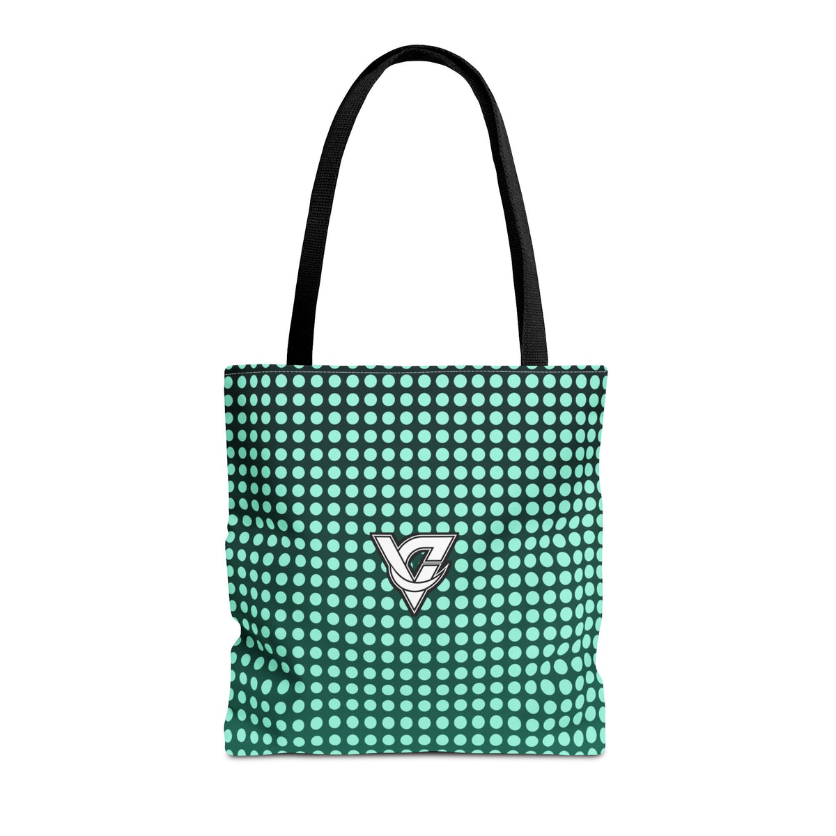 Mint Halftone Tote Bag — All-Over Print Gym & Everyday Tote