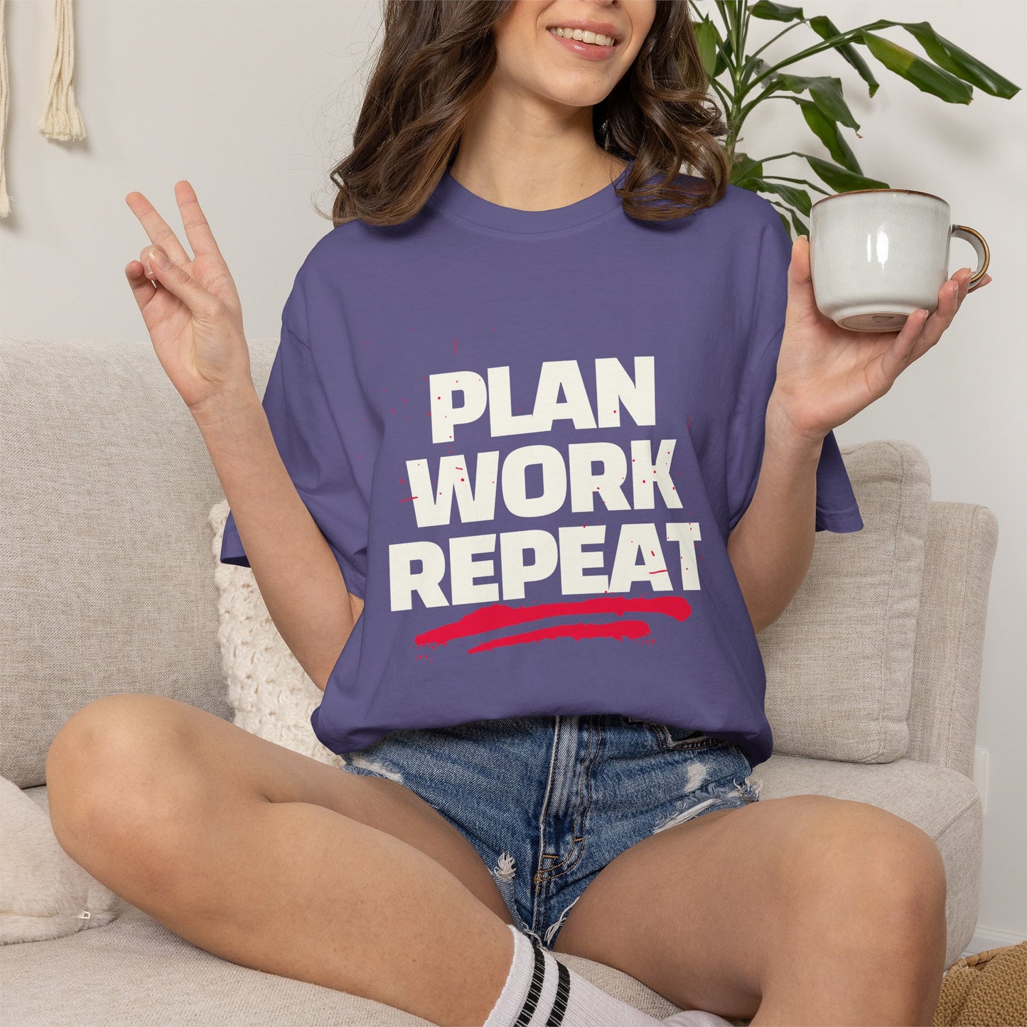 Plan Work Repeat | Graphic T-Shirt