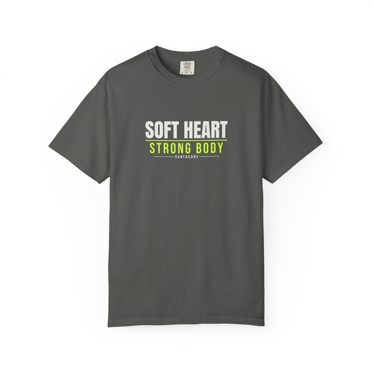 Soft Heart Strong Body | Women's Garment-Dyed Graphic Tee