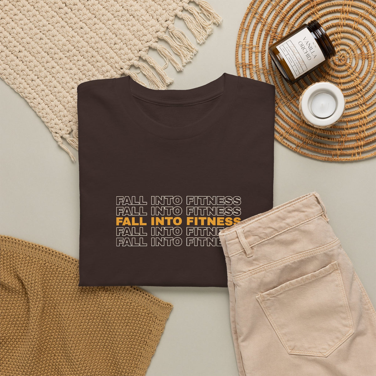 Fall Into Fitness | Men's Graphic Gym T-Shirt