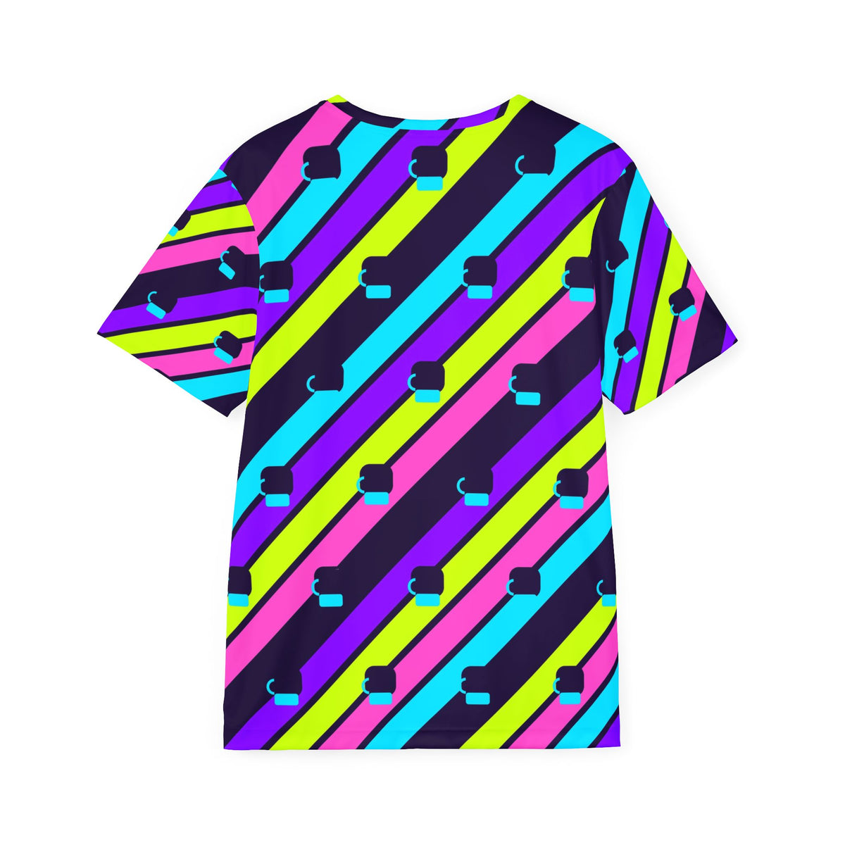 Combat Sports Violet Volt Stripe Surge Men's Sports Jersey