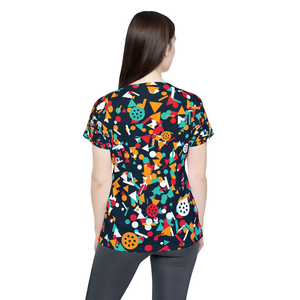 Pickleball Aqua Volt Confetti Pop Women's Sports Jersey