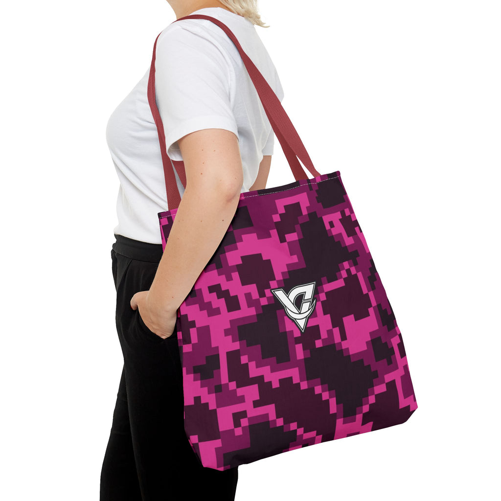 Berry Digital Camo Tote Bag — All-Over Print Gym & Everyday Tote
