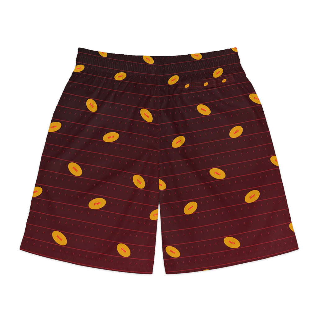 Football Crimson Blaze Gridiron Men's Athletic Shorts with Pockets