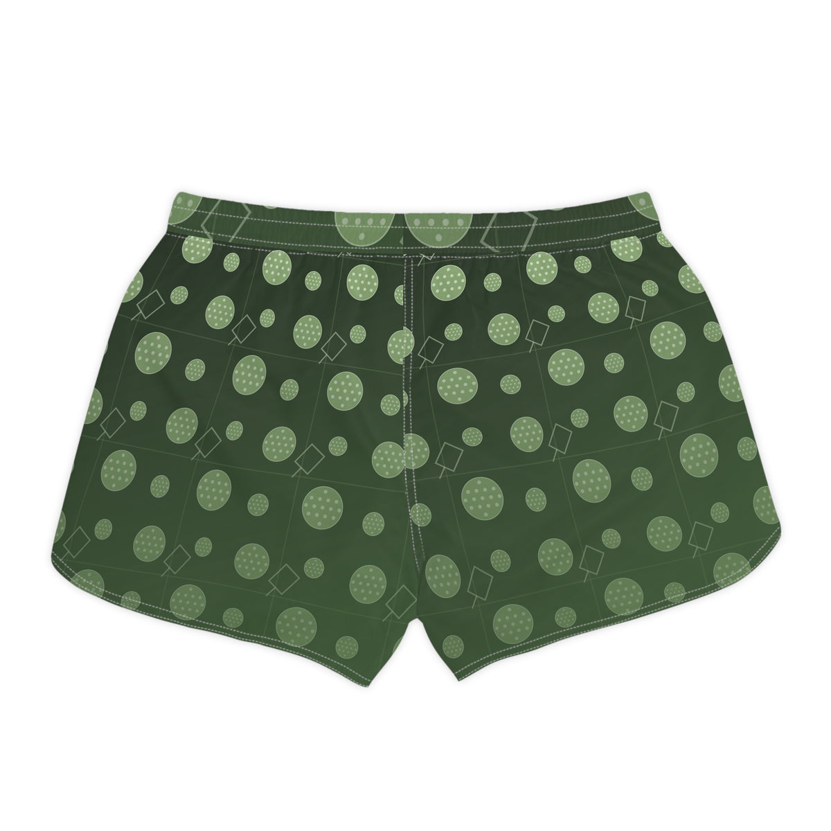 Pickleball Forest Camo Dink Dot Women's Athletic Shorts with Pockets