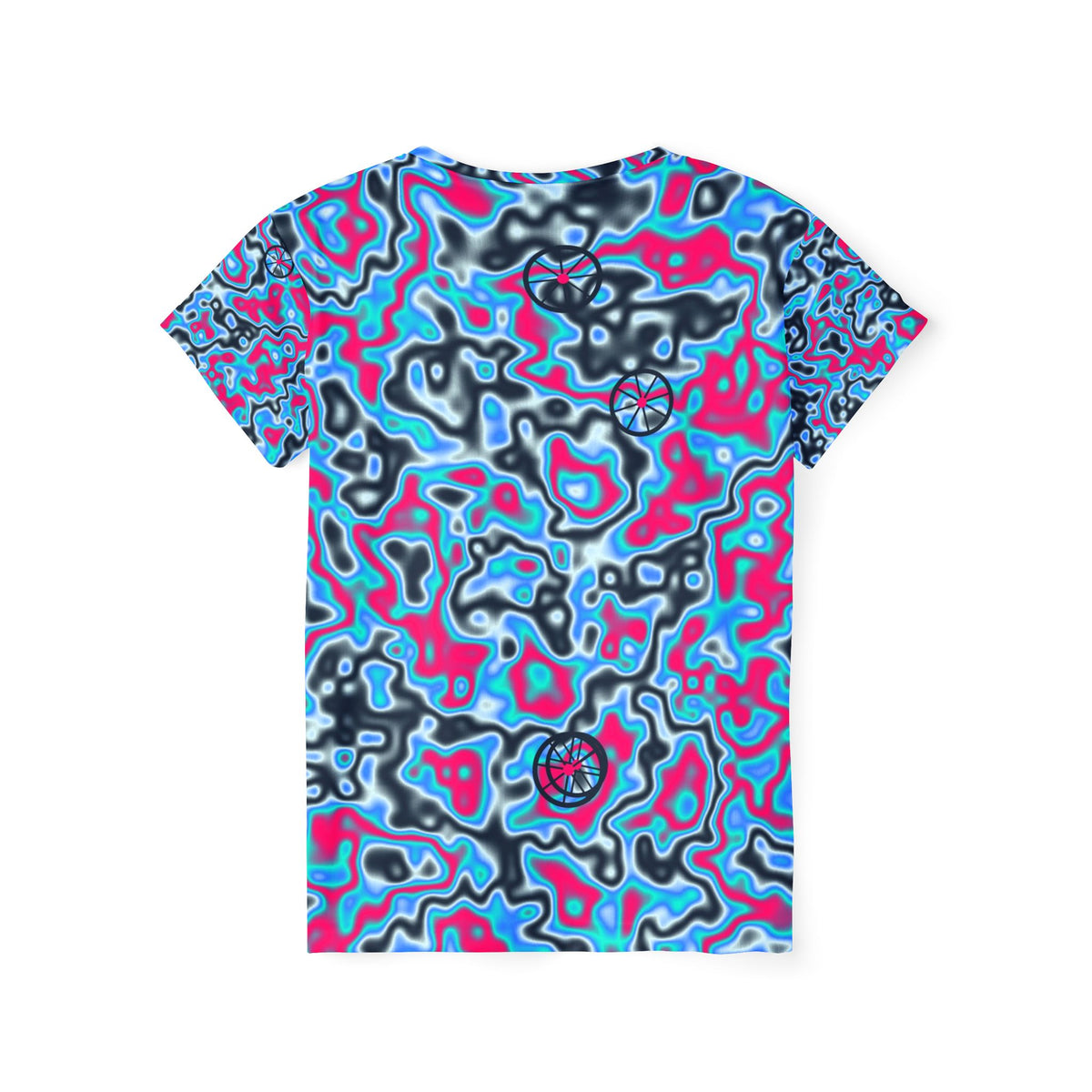 Cycling Arctic Neon Marble Flow Women's Sports Jersey