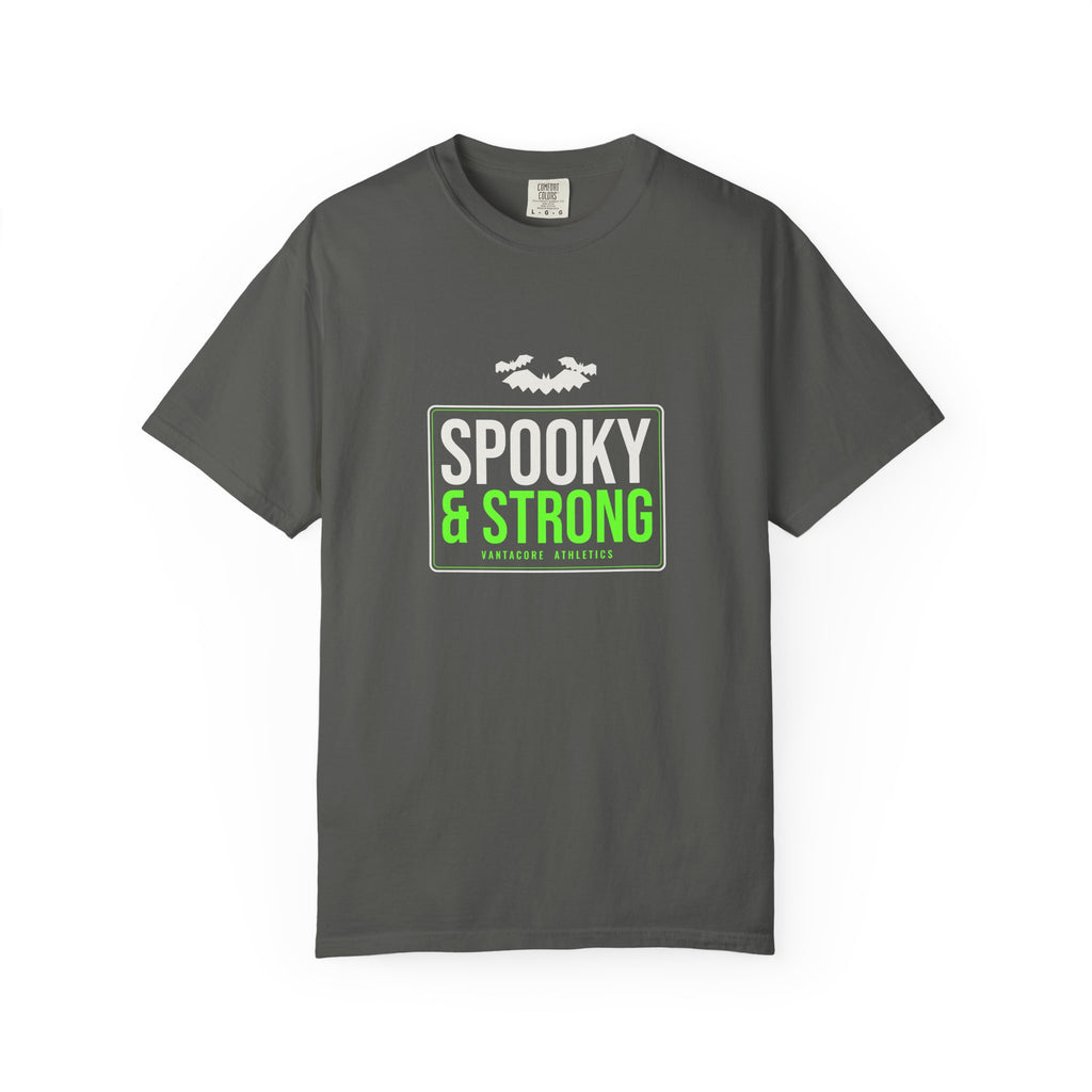 Spooky & Strong | Women's Halloween Garment-Dyed Graphic Tee