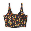 Halloween Blood Moon Candy Corn Toss Sports Bra