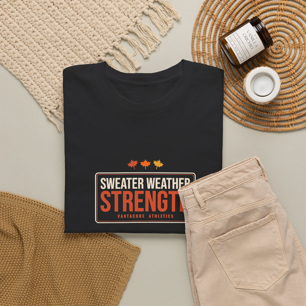 Sweater Weather Strength | Men's Graphic Gym T-Shirt