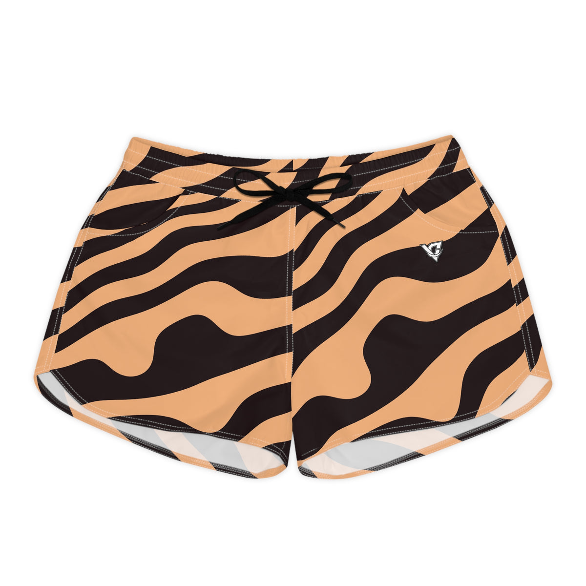 Women's Multipurpose Athletic Shorts with Pockets | Cranberry Zebra