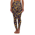 Halloween Hocus Pocus Candy Corn Toss High-Waisted Yoga Leggings