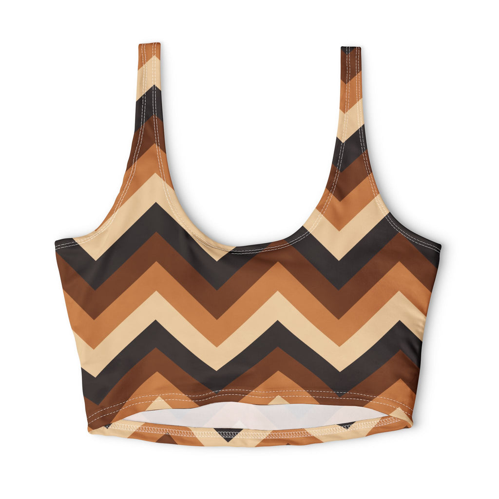 Cider Chevron Sports Bra