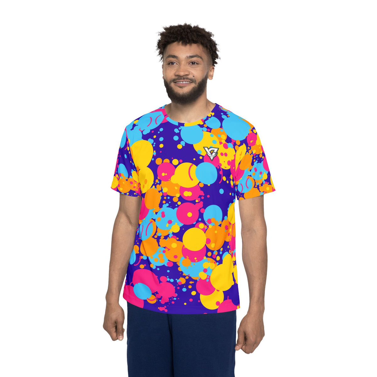 Tennis Sunrise Punch Splash Zone Men's Sports Jersey