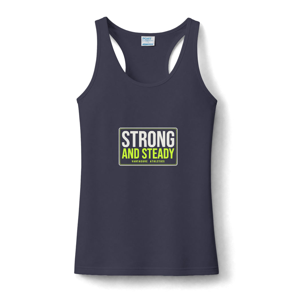 Strong And Steady | Women's Performance Racerback Tank