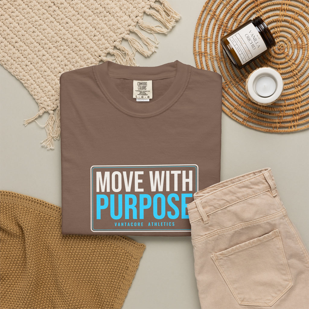 Move With Purpose | Women's Garment-Dyed Graphic Tee