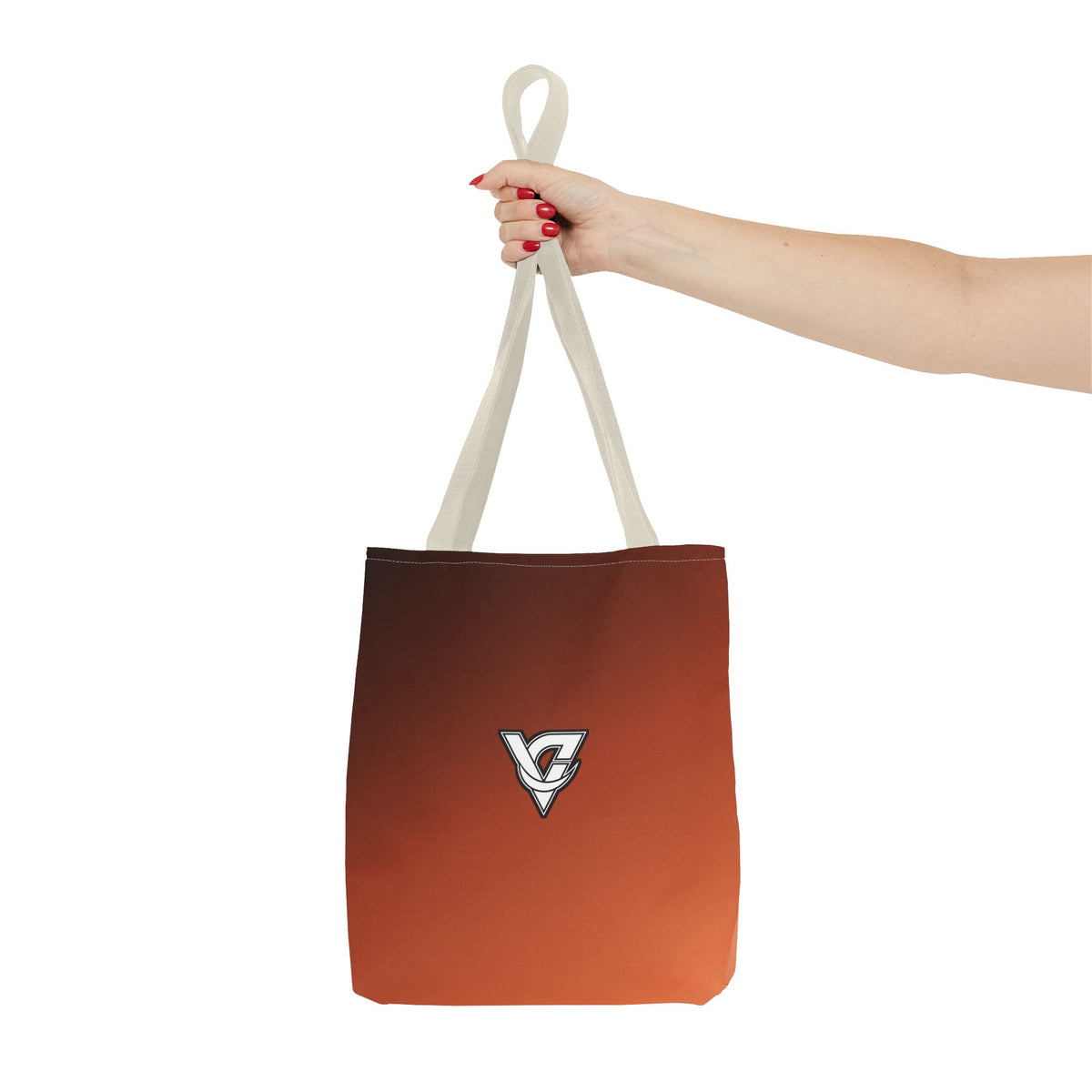 Terracotta Ombre Tote Bag — All-Over Print Gym & Everyday Tote