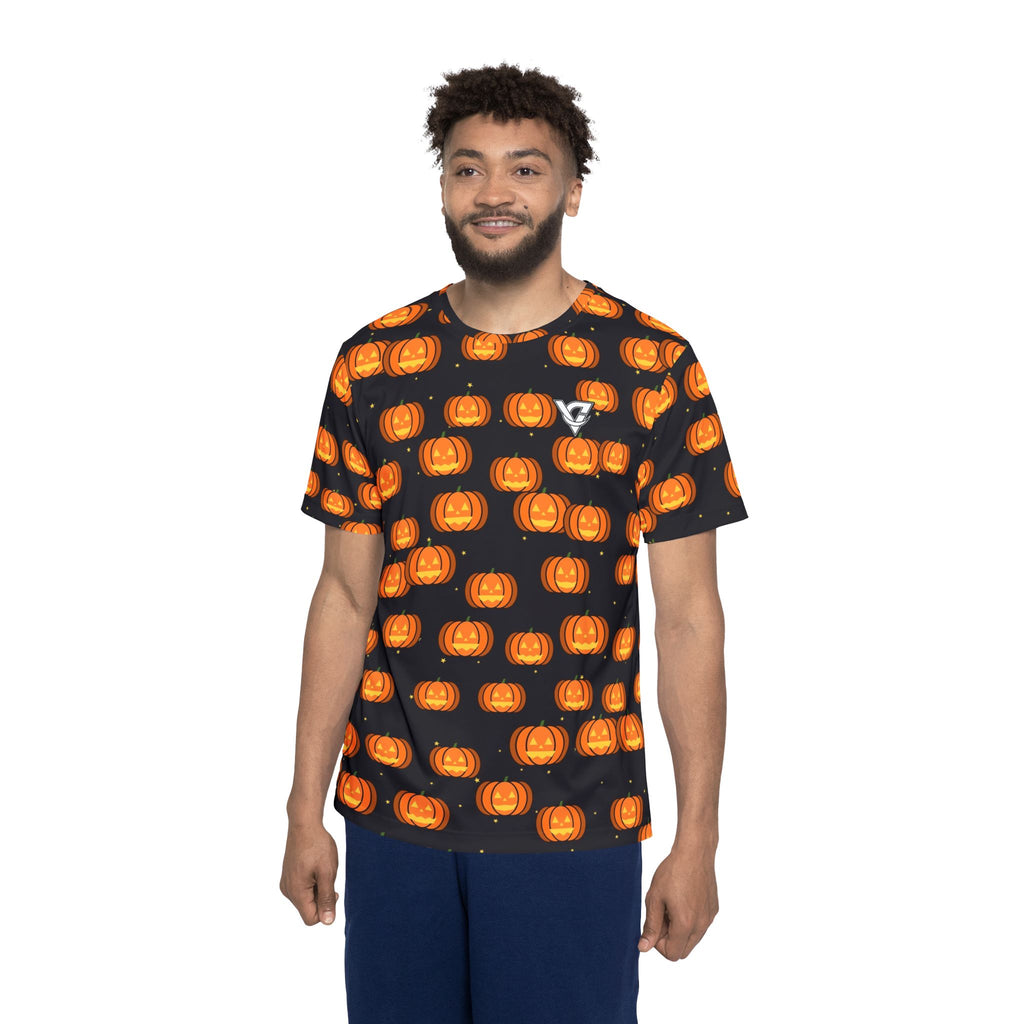 Halloween Midnight Pumpkin Jack-O'-Lantern Multipurpose Athletic Shirt