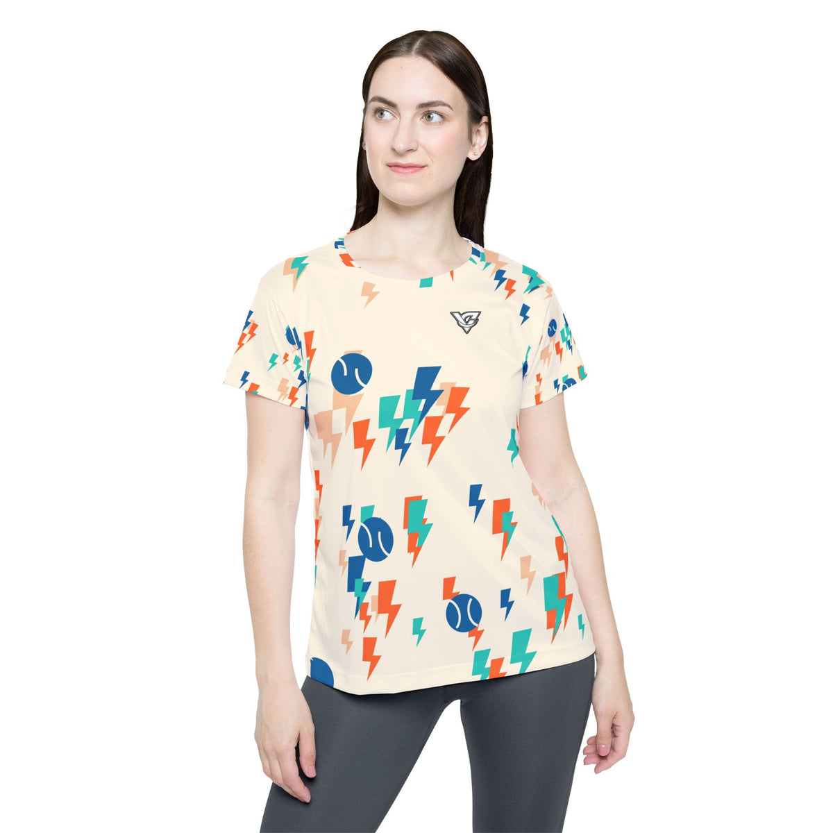 Tennis Papaya Splash Bolt Strike Women's Sports Jersey