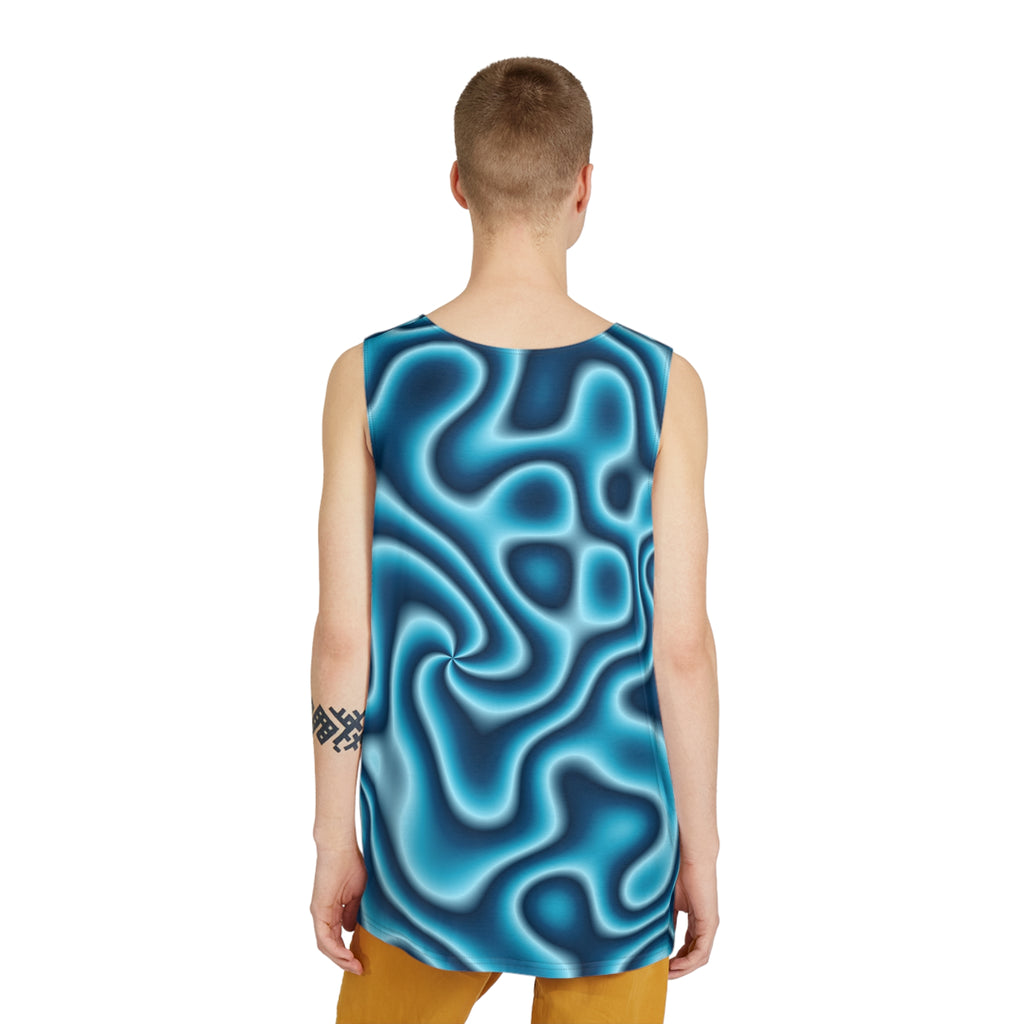 Ocean Tie-Dye Men's Athletic Tank