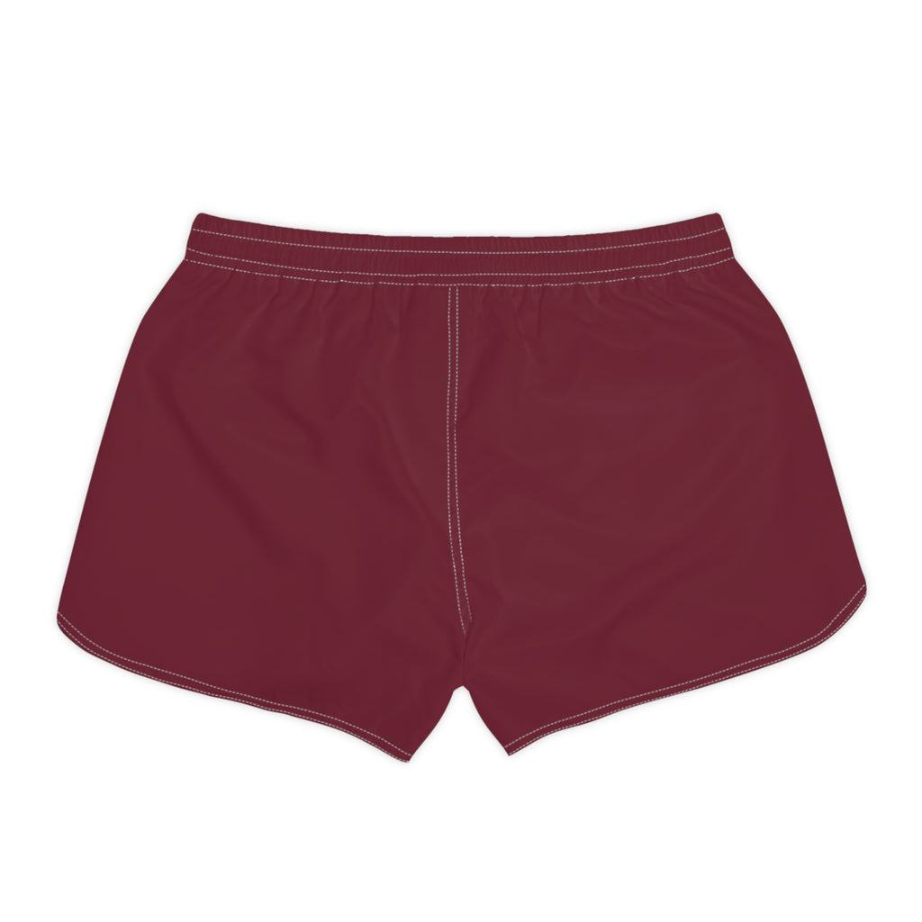Women's Multipurpose Athletic Shorts with Pockets | Burgundy Essential