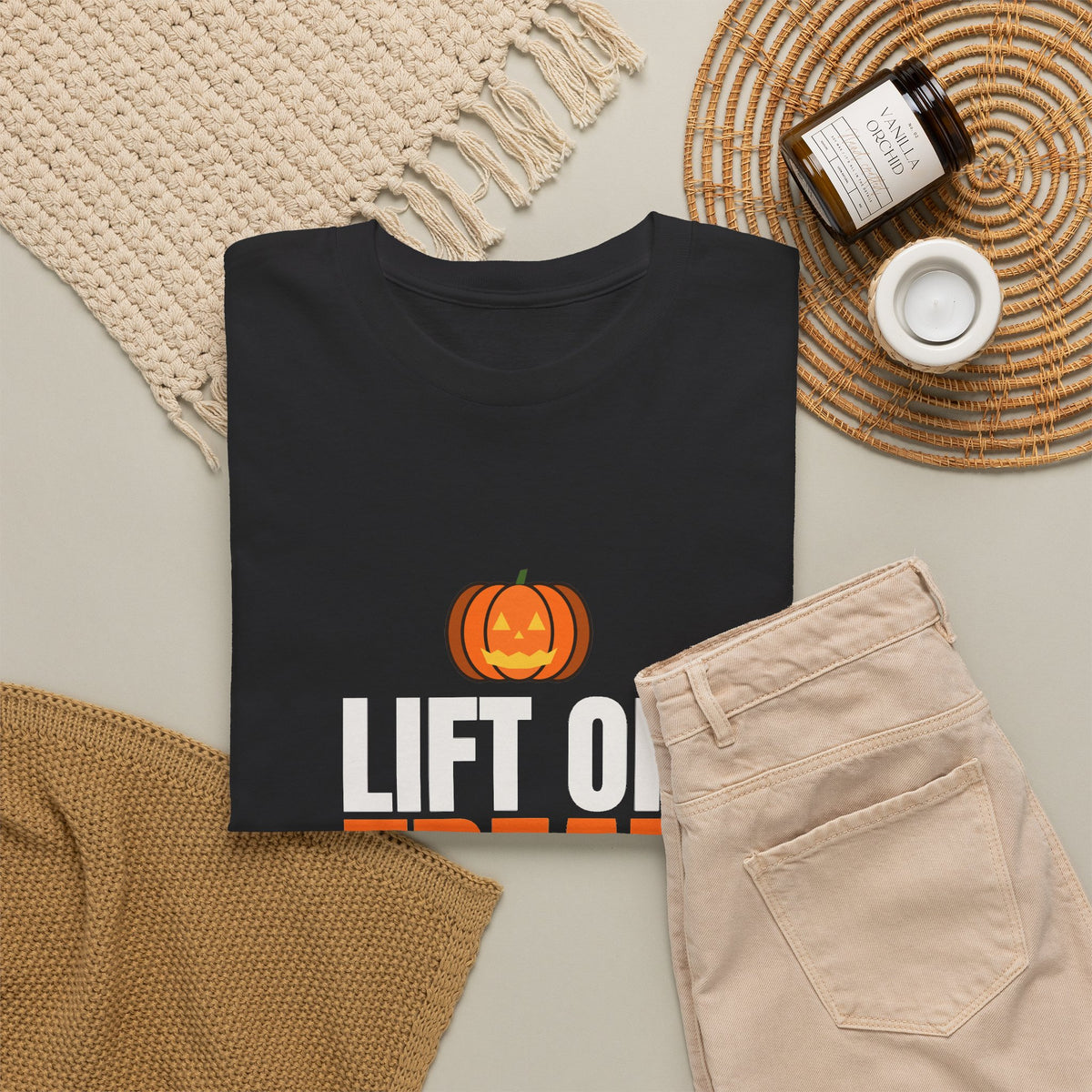 Lift Or Treat | Men's Halloween Graphic Gym T-Shirt