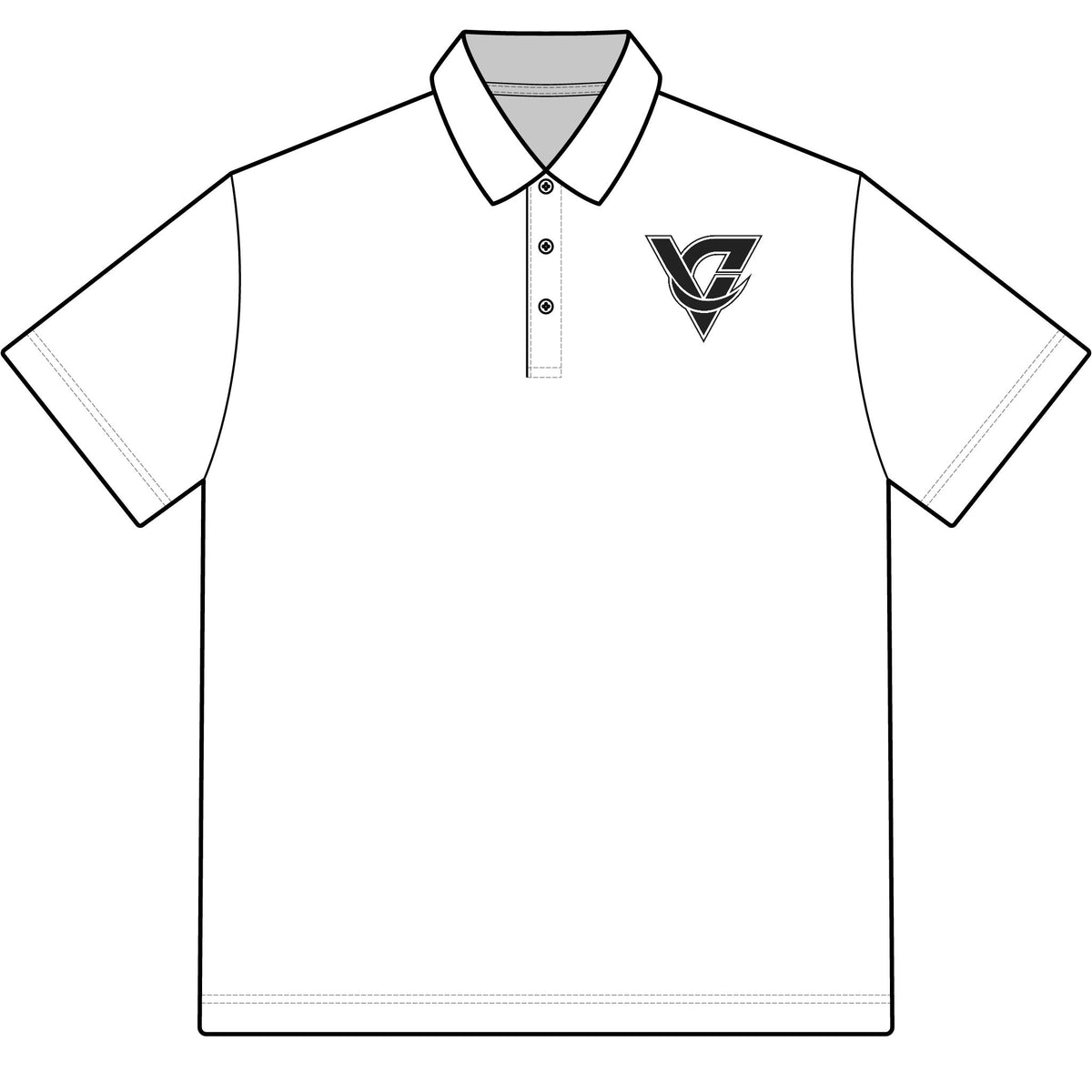 Versa Polo Shirt Versatile Performance Polo with Minimal by Vantacore Athletics, view 4