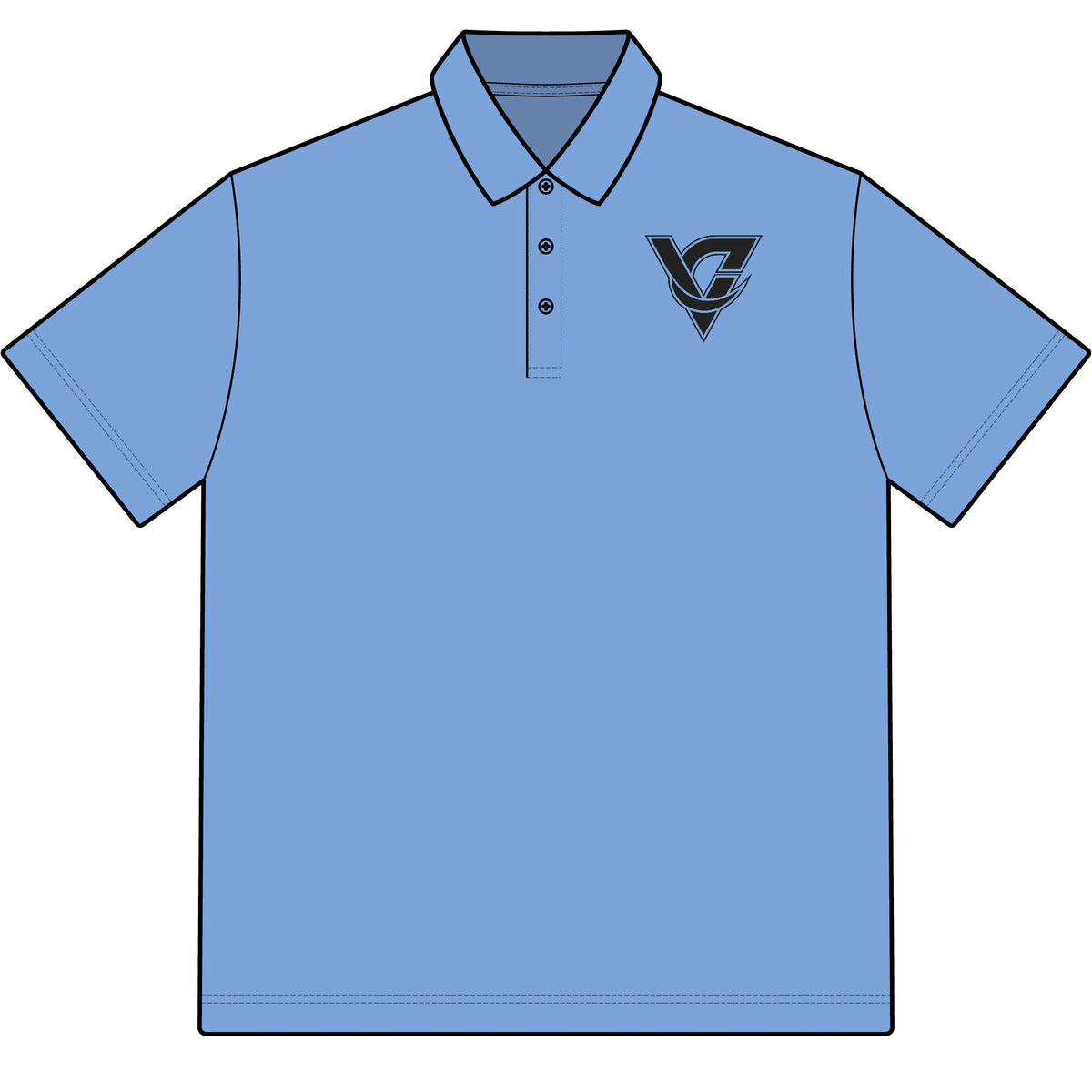 Versa Polo Shirt Versatile Performance Polo with Minimal by Vantacore Athletics, view 5