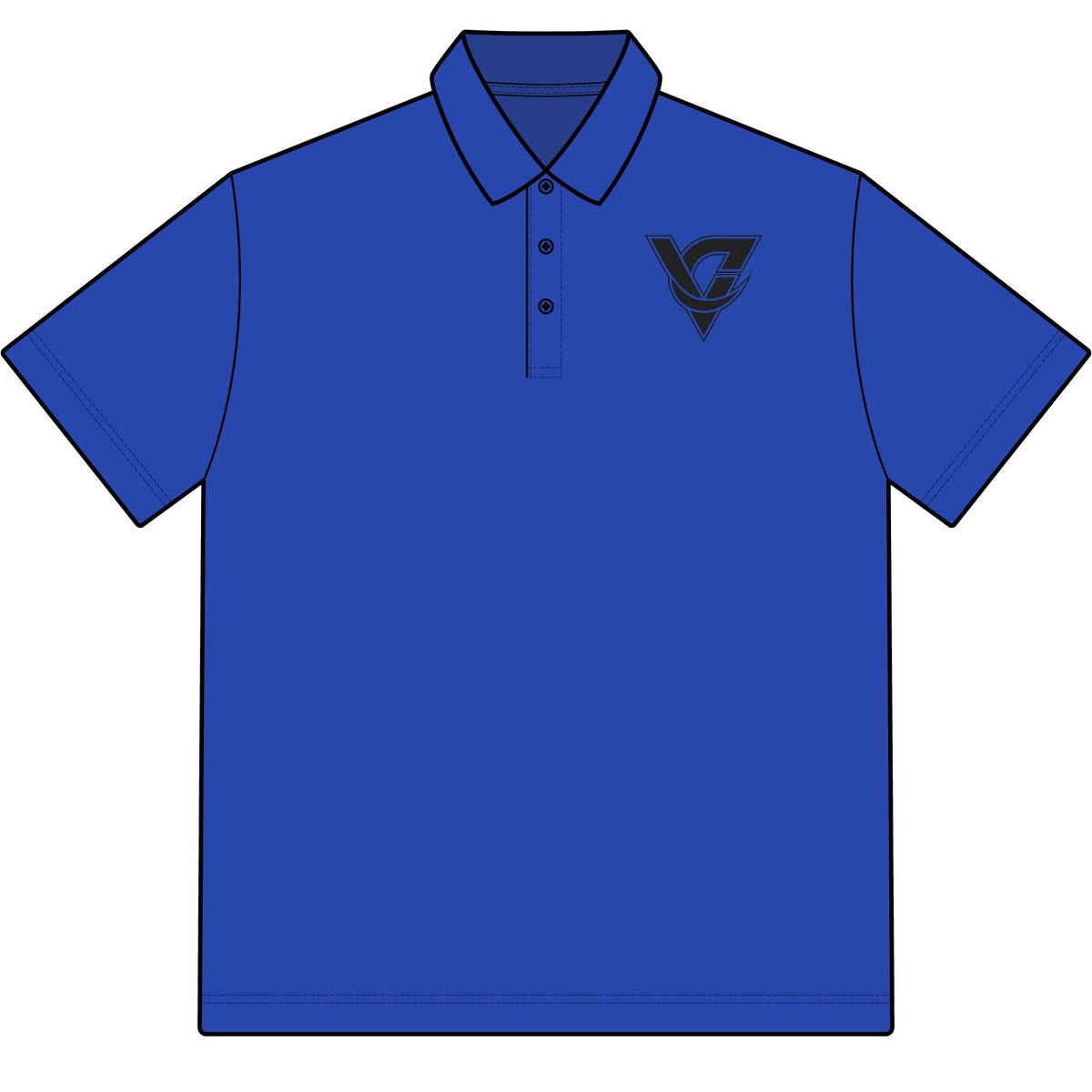 Versa Polo Shirt — Versatile Performance Polo with Minimal Chest Logo
