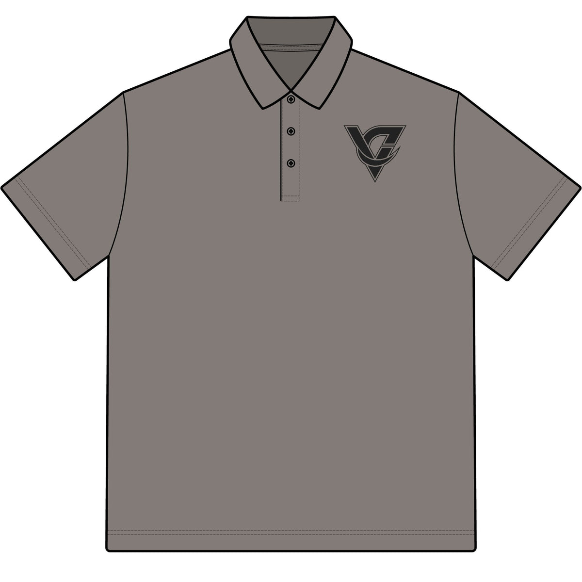 Versa Polo Shirt Versatile Performance Polo with Minimal by Vantacore Athletics, view 3