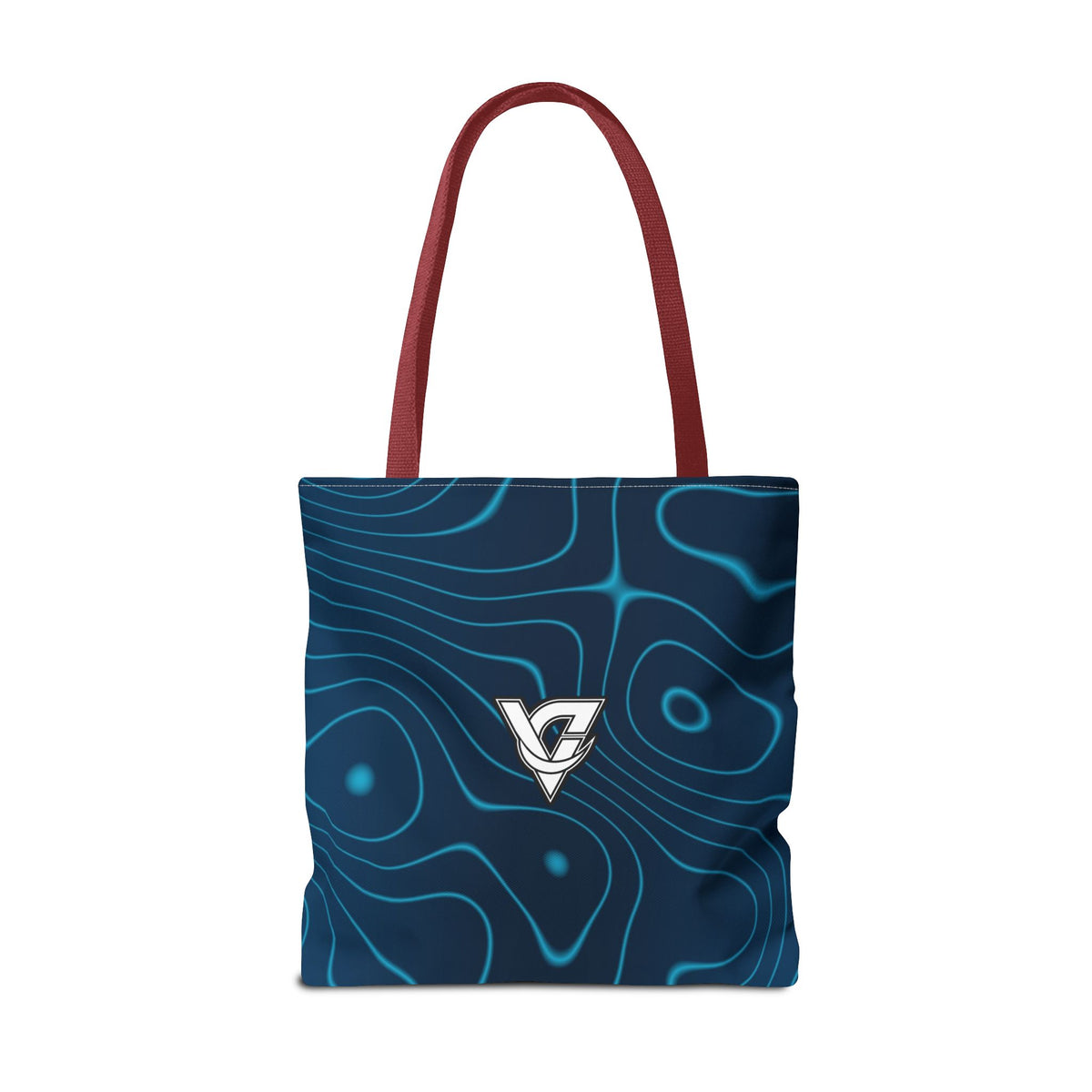 Ocean Topo Tote Bag — All-Over Print Gym & Everyday Tote